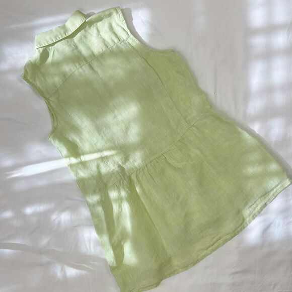 j. jill | size s | 100% linen blouse in pistachio color - Picture 5 of 6